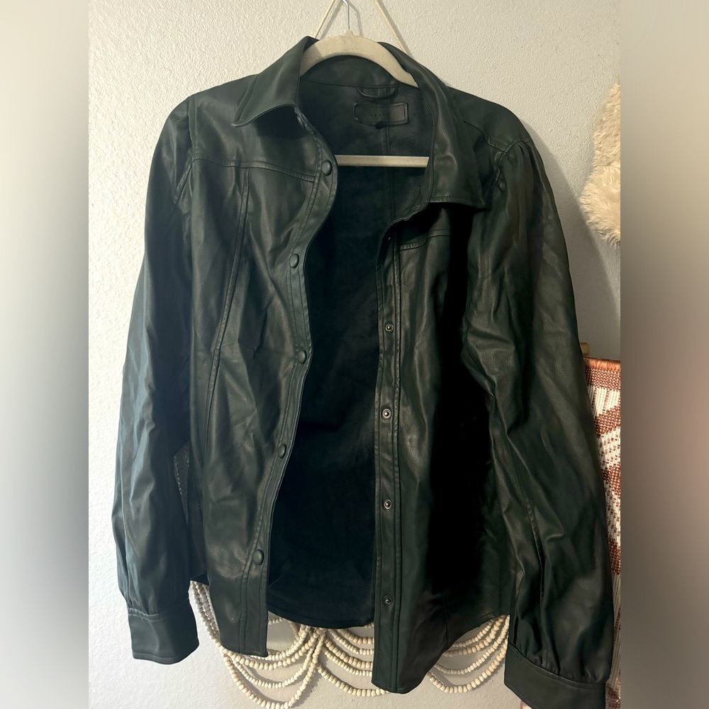 Blank NYC Vegan Leather Shacket